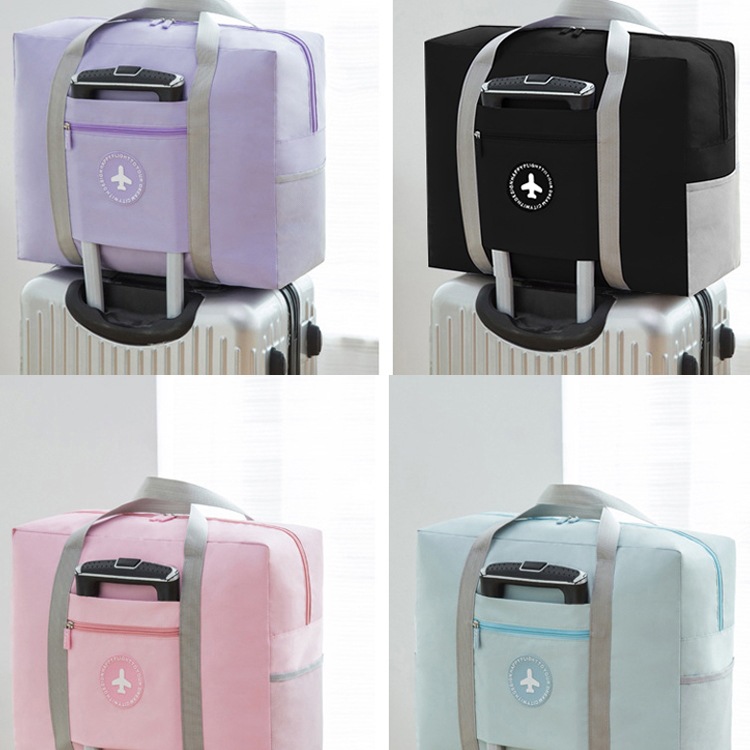 行李包包女短途旅行手提袋子装棉被收纳轻便大容量便携可套拉杆箱